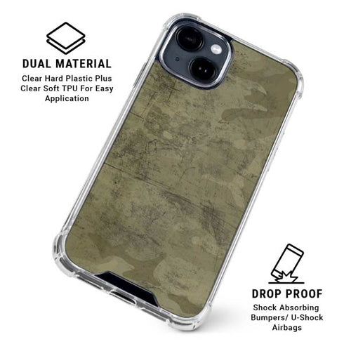 Desert Camo iPhone 15 Clear Case