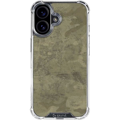 Desert Camo iPhone 16 Plus Clear Case