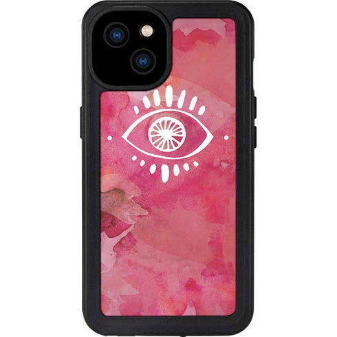 Desert Evil Eye iPhone 15 Plus Waterproof Case