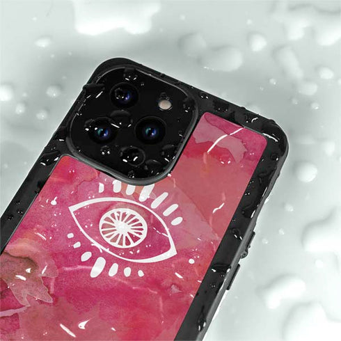Desert Evil Eye iPhone 15 Pro Waterproof Case