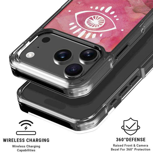Desert Evil Eye iPhone 17 Pro Clear Case