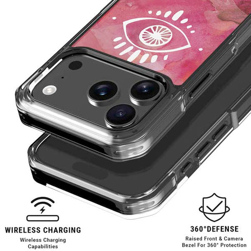 Desert Evil Eye iPhone 18 Pro Clear Case
