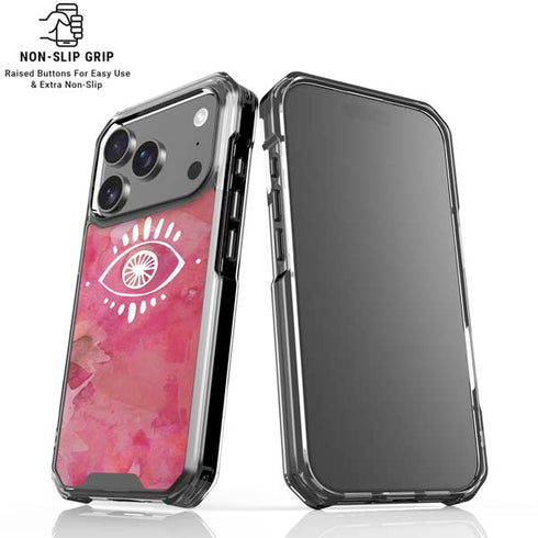 Desert Evil Eye iPhone 18 Pro Clear Case