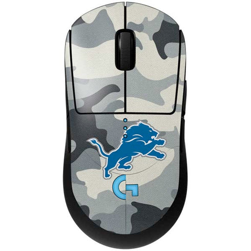 NFL Detriot Lions Camo G Pro Wireless Gaming Mouse Skin