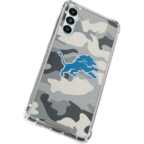 NFL Detriot Lions Camo Gabb Phone 4 Clear Case