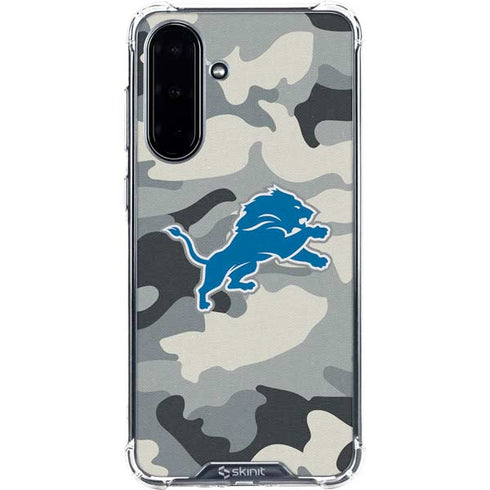 NFL Detriot Lions Camo Galaxy A36 5G Clear Case