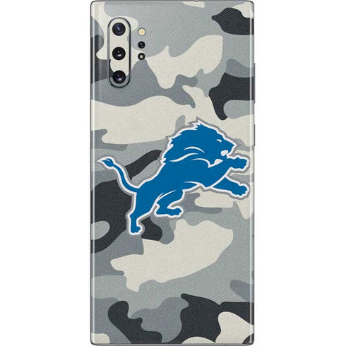 NFL Detriot Lions Camo Galaxy Note 10 Plus Skin