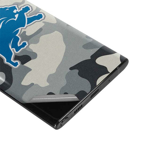 NFL Detriot Lions Camo Galaxy Note 10 Plus Skin