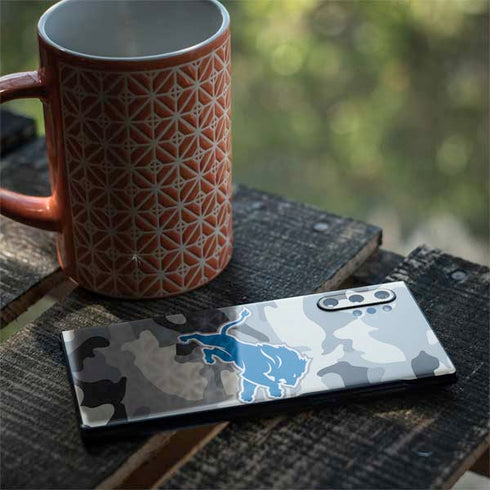 NFL Detriot Lions Camo Galaxy Note 10 Plus Skin
