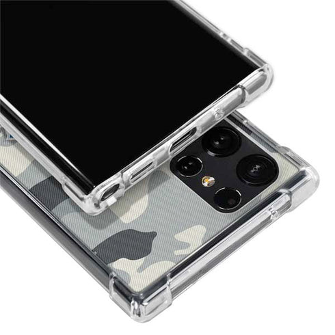 NFL Detriot Lions Camo Galaxy S23 Ultra Clear Case
