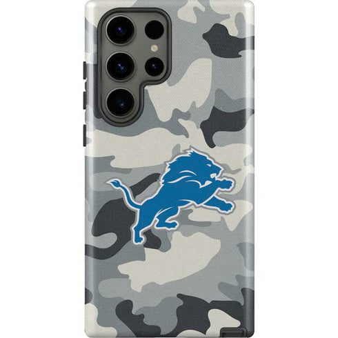 NFL Detriot Lions Camo Galaxy S23 Ultra Pro Case