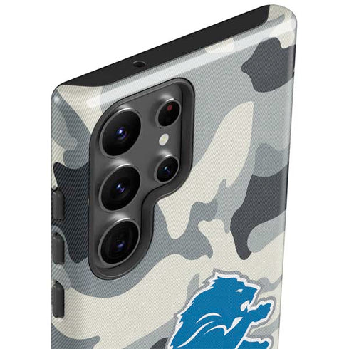 NFL Detriot Lions Camo Galaxy S23 Ultra Pro Case