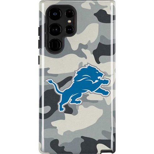 NFL Detriot Lions Camo Galaxy S25 Ultra Impact Case