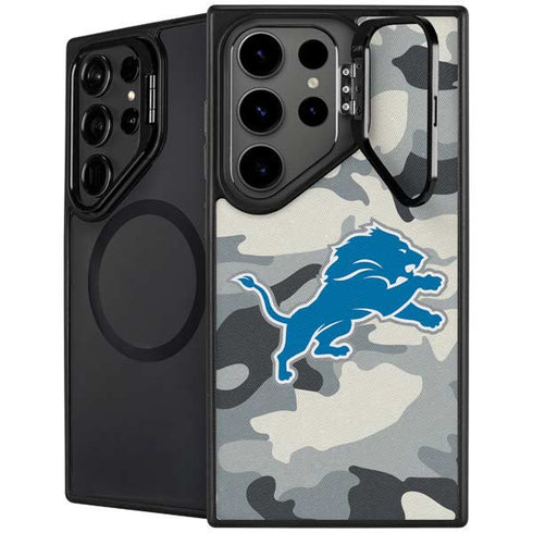 NFL Detriot Lions Camo Galaxy S25 Ultra Kickstand Case