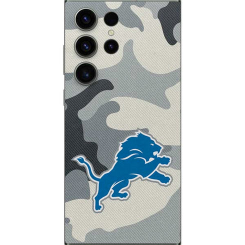 NFL Detriot Lions Camo Galaxy S25 Ultra Skin