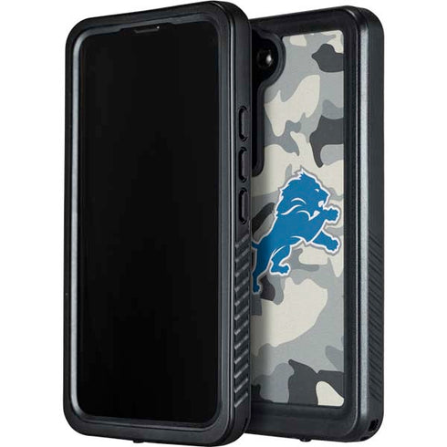 NFL Detriot Lions Camo Galaxy S24 Waterproof Case