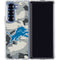 NFL Detriot Lions Camo Galaxy Z Fold6 Clear Case