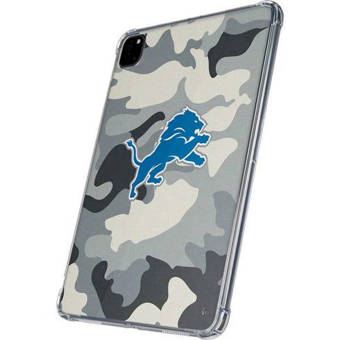 NFL Detriot Lions Camo iPad Pro 11in (2024) Clear Case