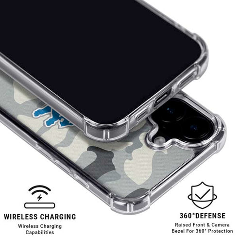 NFL Detriot Lions Camo iPhone 16 MagSafe Case