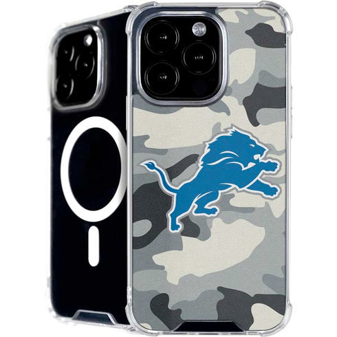 NFL Detriot Lions Camo iPhone 16 Pro MagSafe Case