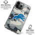 NFL Detriot Lions Camo iPhone 16 Pro Max Clear Case