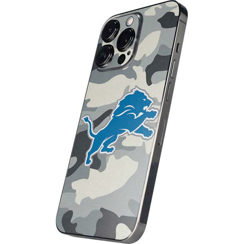 NFL Detriot Lions Camo iPhone 16 Pro Max Skin