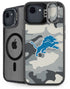 NFL Detriot Lions Camo iPhone 16e Kickstand Case