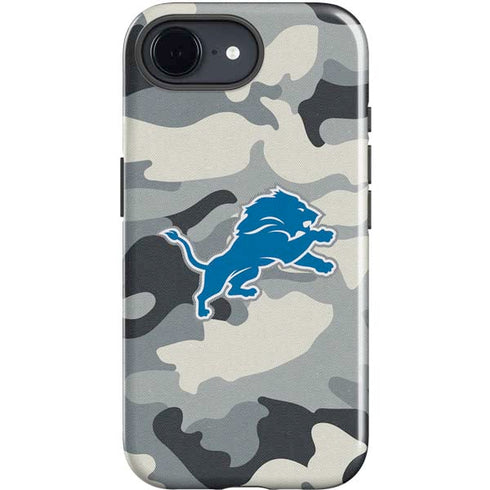 NFL Detriot Lions Camo iPhone 16e Impact Case