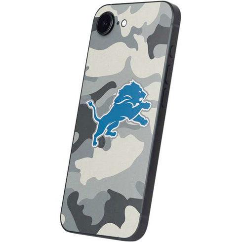 NFL Detriot Lions Camo iPhone 16e Skin