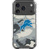 NFL Detriot Lions Camo iPhone 18 Pro Clear Case