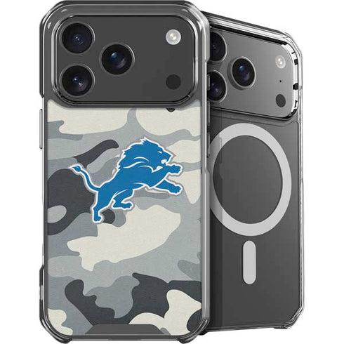 NFL Detriot Lions Camo iPhone 18 Pro MagSafe Case