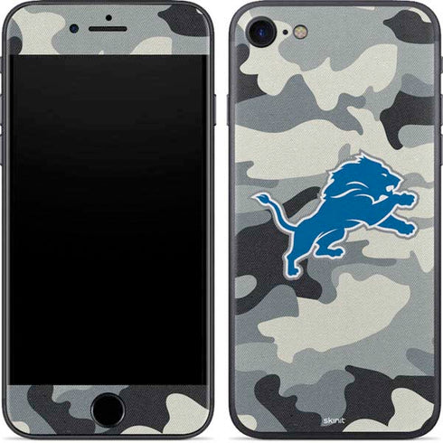 NFL Detriot Lions Camo iPhone 8 Skin