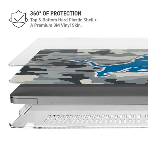 NFL Detriot Lions Camo MacBook Cases