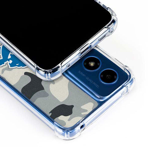 NFL Detriot Lions Camo Moto G 5G (2024) Clear Case