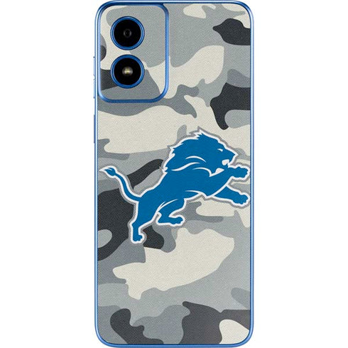 NFL Detriot Lions Camo Moto G Play 4G (2024) Skin
