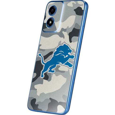 NFL Detriot Lions Camo Moto G Play 4G (2024) Skin