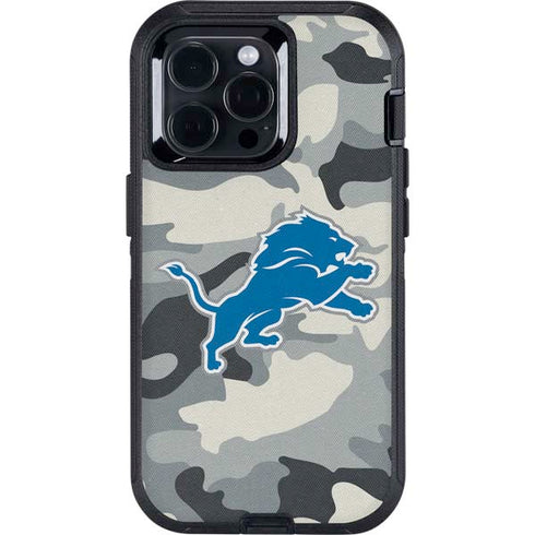 NFL Detriot Lions Camo Otterbox Defender iPhone Skin