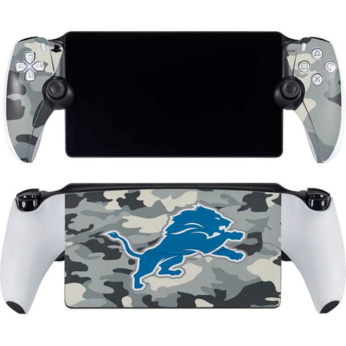 NFL Detriot Lions Camo PlayStation Portal Remote Player Skin