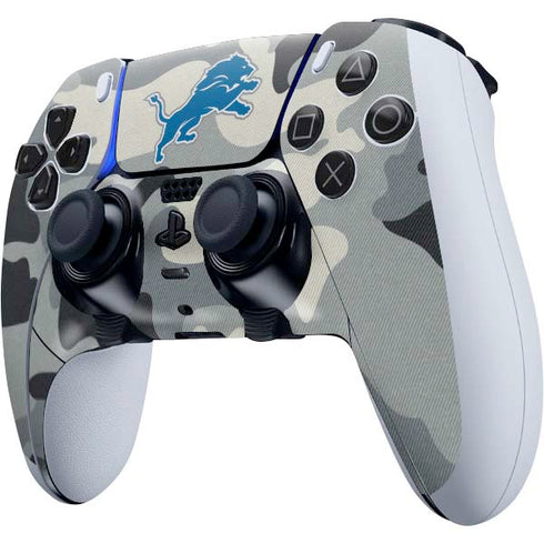 NFL Detriot Lions Camo PS5 DualSense Edge Pro Controller Skin