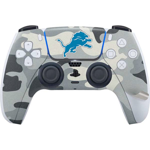 NFL Detriot Lions Camo PS5 Pro Bundle Skin