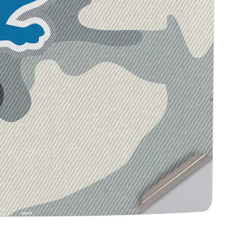 NFL Detriot Lions Camo PS5 Pro Disk Console Skin