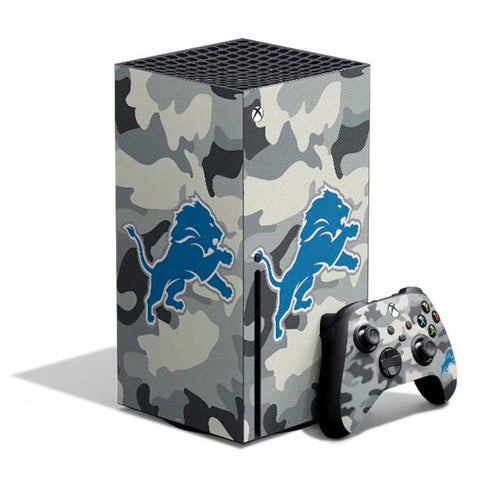 NFL Detriot Lions Camo Xbox Series X Bundle Skin