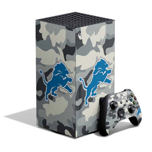 NFL Detriot Lions Camo XBox Series X Digital Edition Bundle Skin