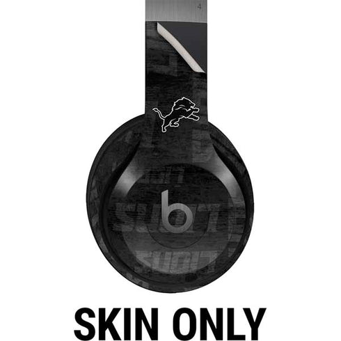 NFL Detroit Lions Black & White Beats Solo 4 Wireless Headphones Skin