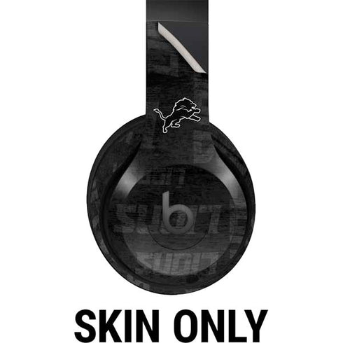 NFL Detroit Lions Black & White Beats Studio Pro Wireless Headphones Skin