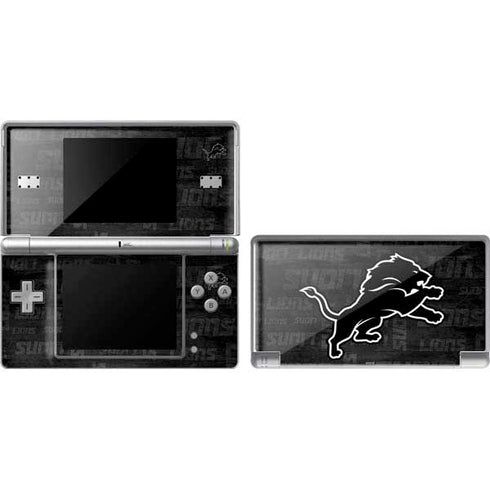 NFL Detroit Lions Black & White Nintendo Skins