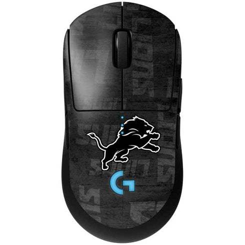 NFL Detroit Lions Black & White G Pro Wireless Gaming Mouse Skin
