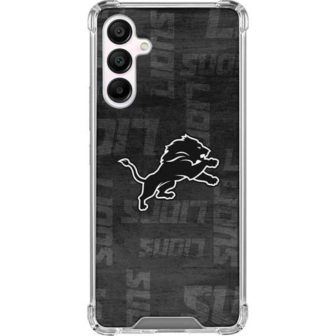 NFL Detroit Lions Black & White Galaxy A16 5G Clear Case
