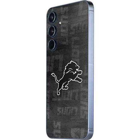 NFL Detroit Lions Black & White Galaxy A35 5G Skin