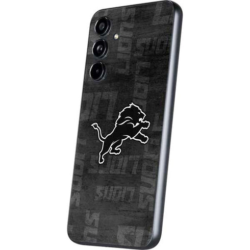 NFL Detroit Lions Black & White Galaxy A54 5G Skin